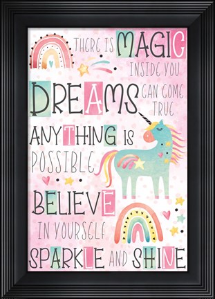 Framed There is Magic Print