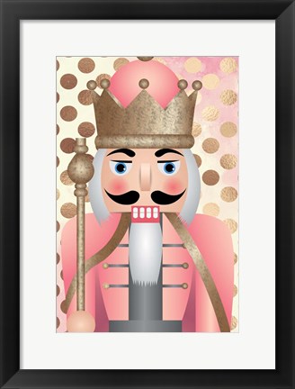 Framed Blush Nutcracker Print