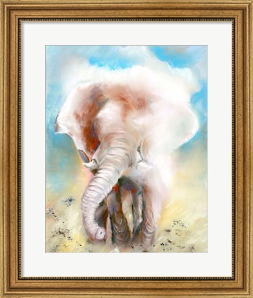 Framed Elephant Joy Print