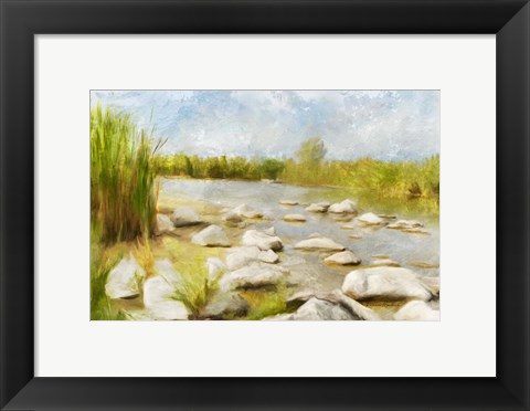 Framed Marshy Wetlands No 4 Print