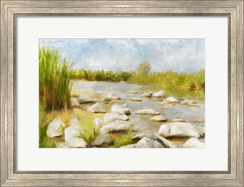 Framed Marshy Wetlands No 4 Print