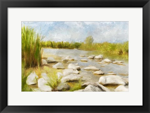 Framed Marshy Wetlands No 4 Print