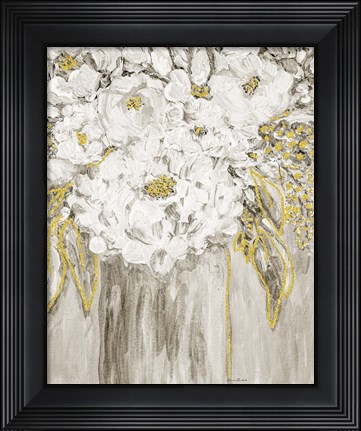 Framed Golden Age Floral V Print
