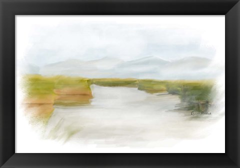 Framed Marshy Wetlands III Print