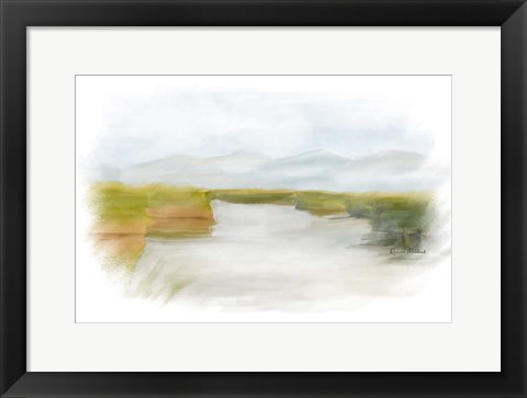 Framed Marshy Wetlands III Print