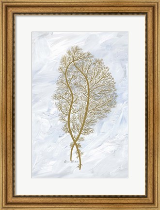 Framed Feathery Sea Fern II Print
