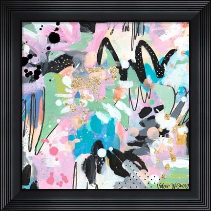 Framed Abstract Polka Dot Print
