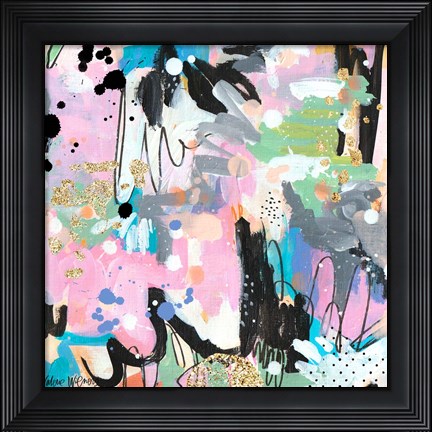 Framed Abstract Polka Dot II Print