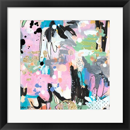 Framed Abstract Polka Dot II Print