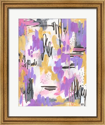 Framed Purple Abstract Print