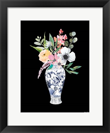 Framed Blue Vase IV Print