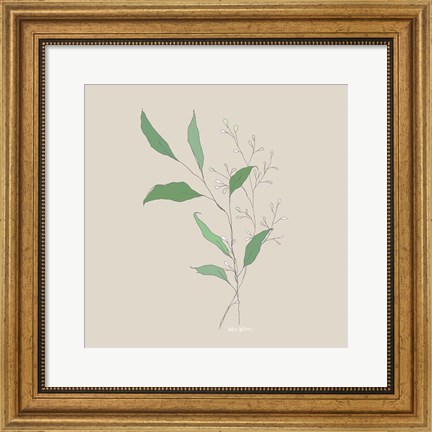 Framed Wispy Leaf Print