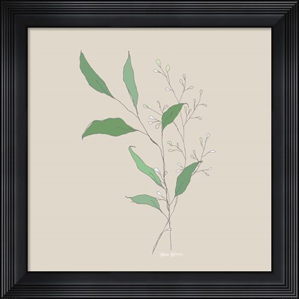 Framed Wispy Leaf Print