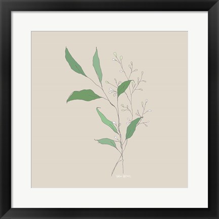 Framed Wispy Leaf Print