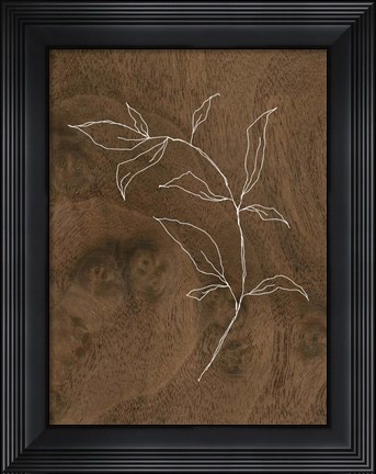 Framed Wispy Wood I Print