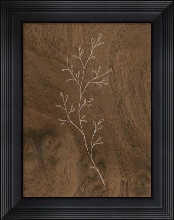Framed Wispy Wood II Print
