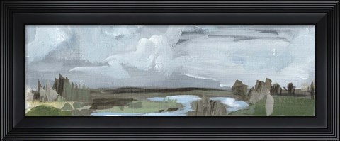 Framed Long Abstract Print