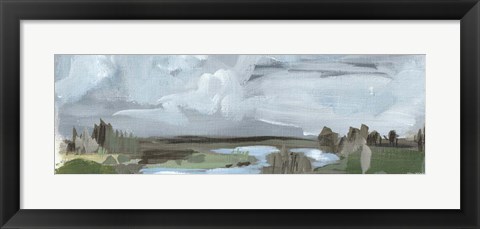 Framed Long Abstract Print