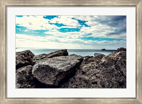 Framed Spanish Coast I Print