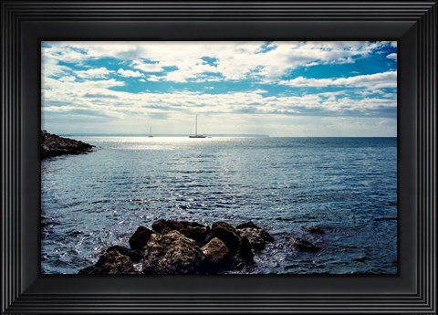 Framed Spanish Coast II Print