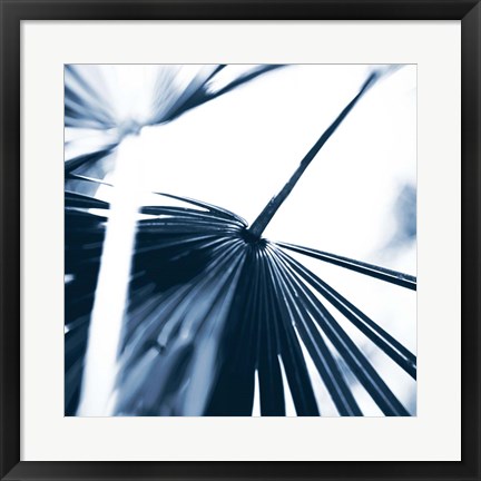 Framed Among Blue Palms II Print