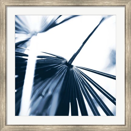 Framed Among Blue Palms II Print