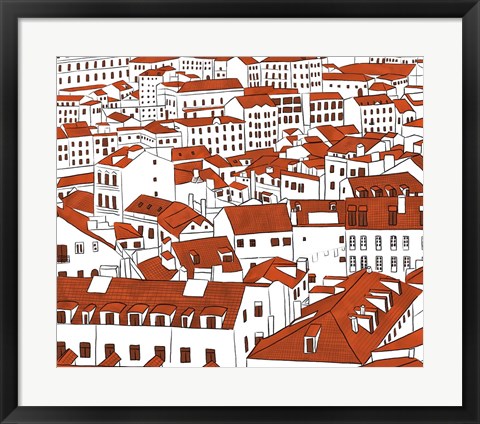 Framed Mid Town View Print