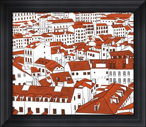 Framed Mid Town View Print