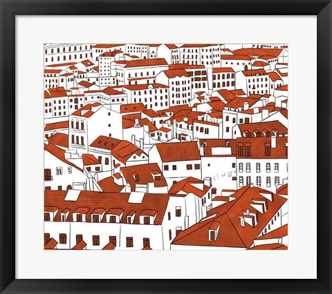 Framed Mid Town View Print