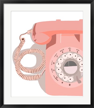 Framed Vintage Phone Print