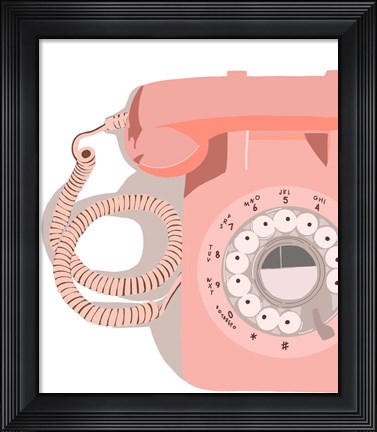 Framed Vintage Phone Print