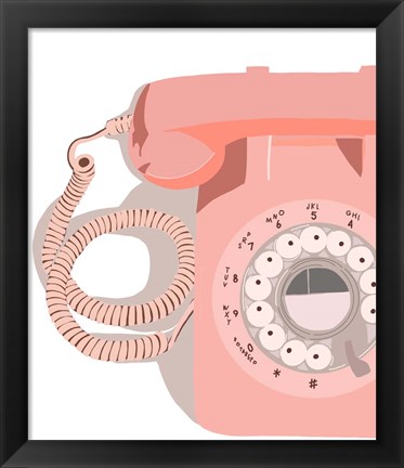 Framed Vintage Phone Print