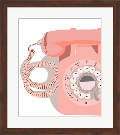 Framed Vintage Phone Print