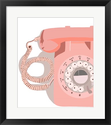 Framed Vintage Phone Print