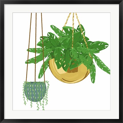 Framed Hanging Plant Set Print