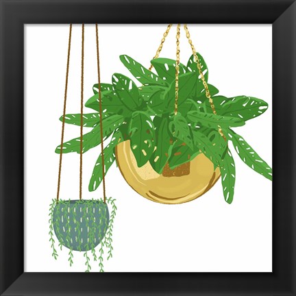 Framed Hanging Plant Set Print