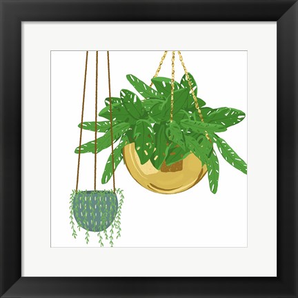 Framed Hanging Plant Set Print