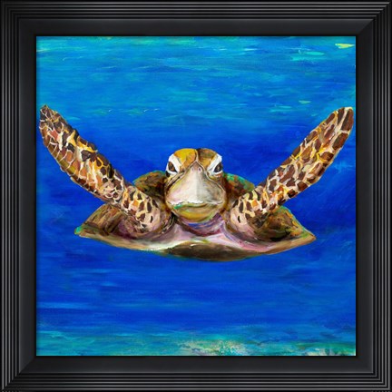 Framed On The Swim Print
