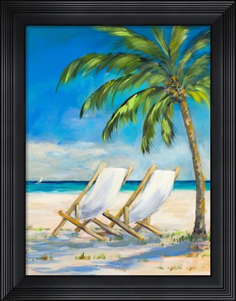 Framed Beach View Print