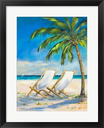 Framed Beach View Print