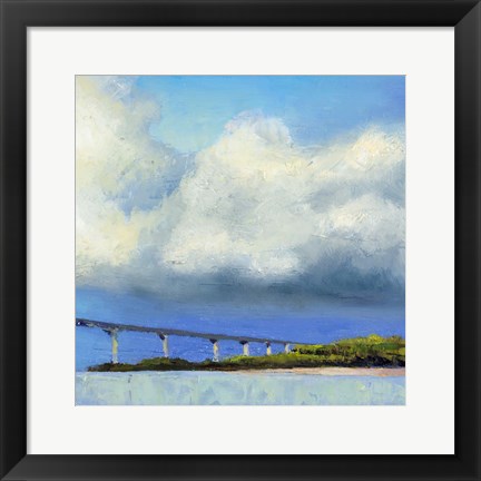 Framed Approaching The Bridge Print