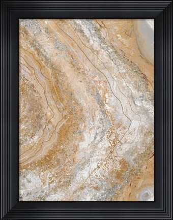 Framed Cool Earth Marble Abstract II Print
