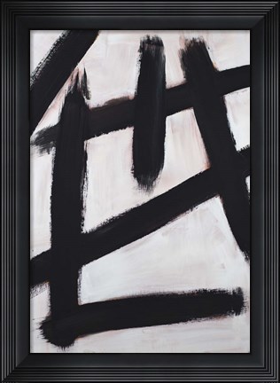 Framed Ink Strokes Print