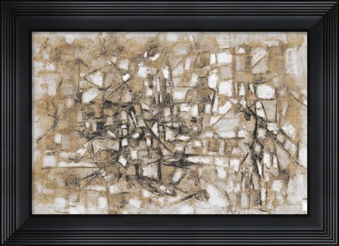 Framed Sandy Cobblestone Print
