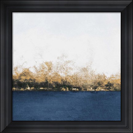 Framed Gold Forest Abstract Print