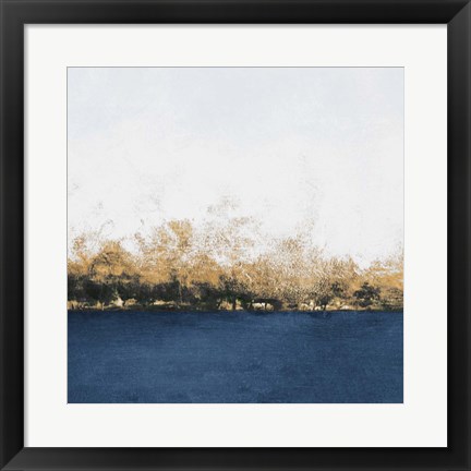 Framed Gold Forest Abstract Print