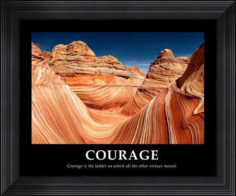 Framed Courage Print