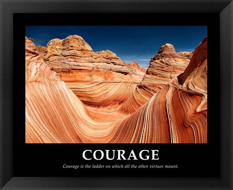 Framed Courage Print