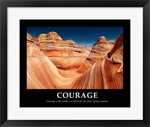 Framed Courage Print