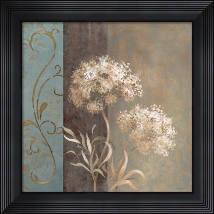 Framed Delicate Beauty in Blue I Print